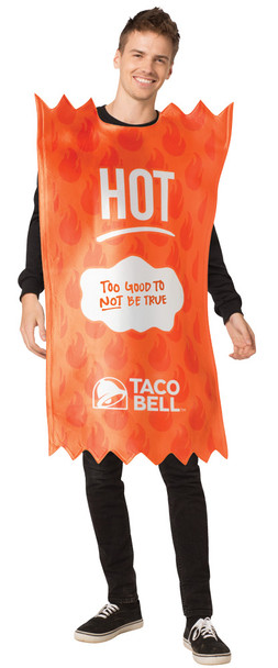 Men's Taco Bell Packet Hot Tunic Adult Costume