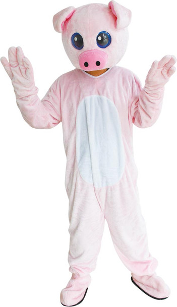 Men's Pig Mascot Adult Costume