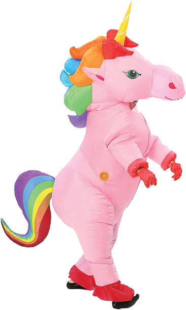 Men's Pink Inflatable Unicorn Adult Costume