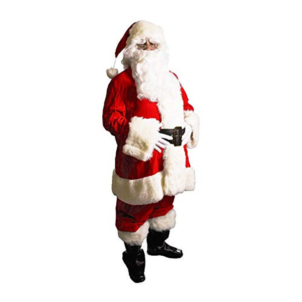 Men's Santa Suit Velveteen Suit Adult Costume