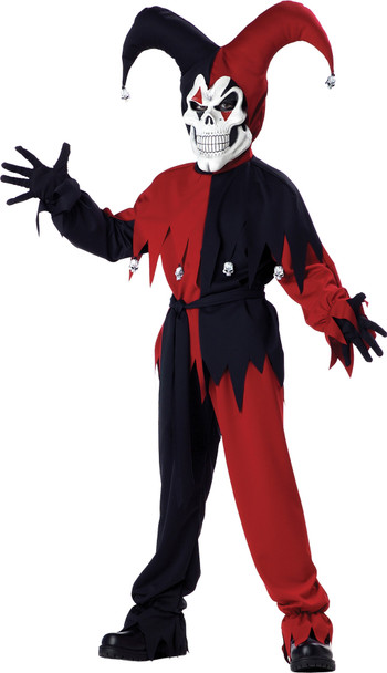 Boy's Evil Jester Child Costume