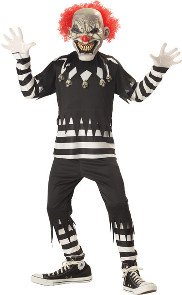 Boy's Creepy Clown Child Costume