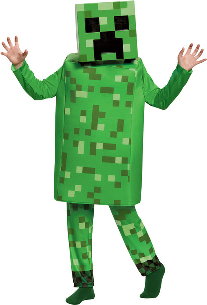 Boy's Minecraft Creeper Deluxe Child Costume