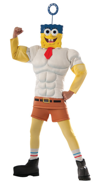 Boy's Deluxe Muscle Chest SpongeBob SquarePants Child Costume