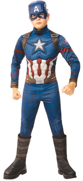 Boy's Captain America Deluxe-Avengers 4 Child Costume