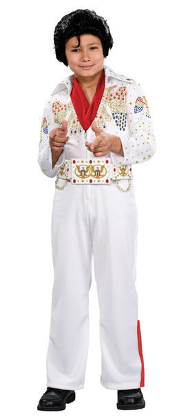 Boy's Deluxe Eagle Jumpsuit Elvis Presley Child Costume