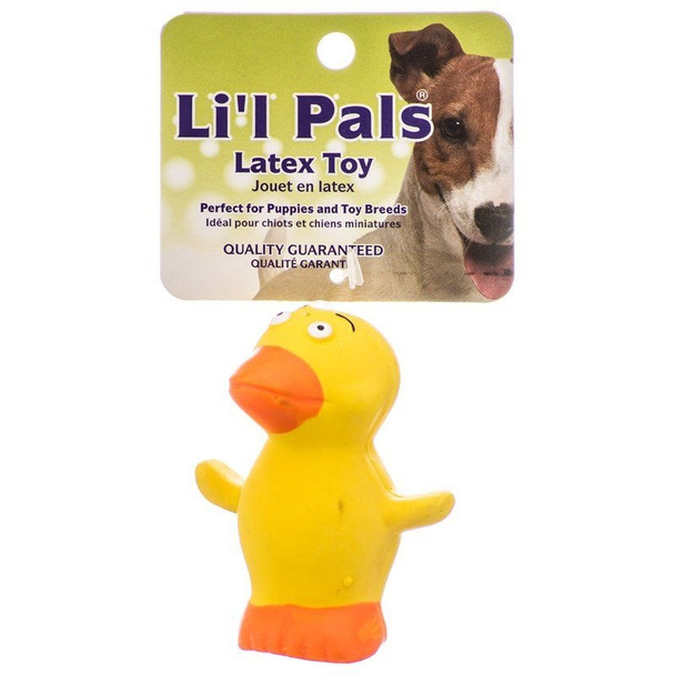 Lil Pals Latex Duck Dog Toy - 2.75" Long