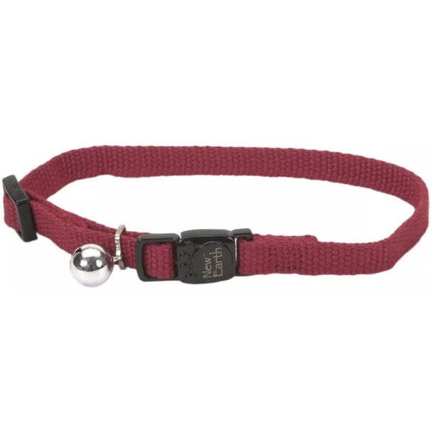 Coastal Pet New Earth Soy Breakaway Cat Collar Cranberry Red - 8-12in.L x 3/8in.W