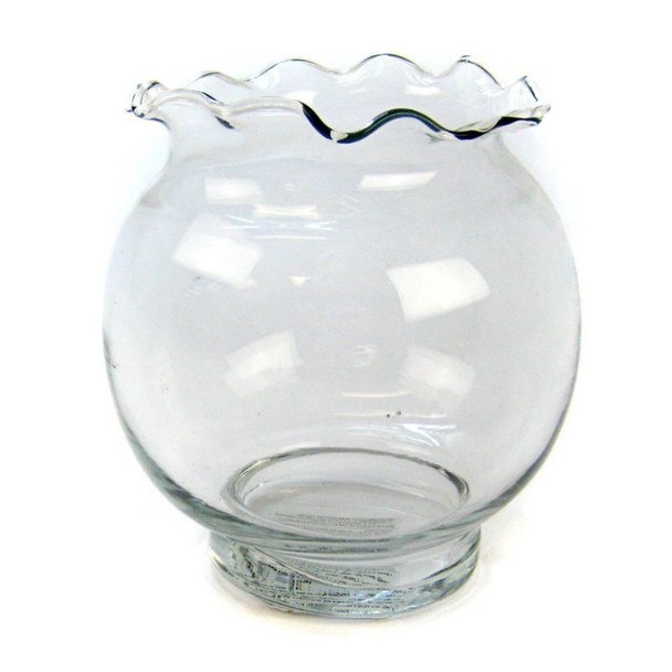 Anchor Hocking Fluted Ivy Fish Bowl - 4 3/4" Diameter