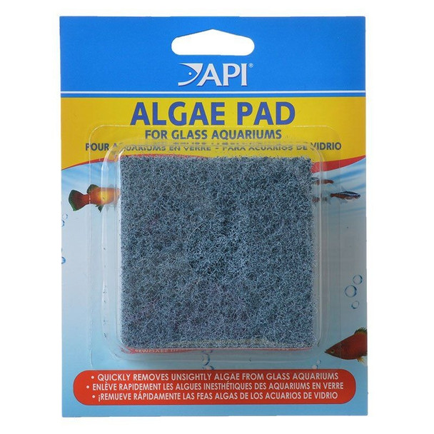 API Doc Wellfish's Hand Held Algae Pad for Glass Aquariums