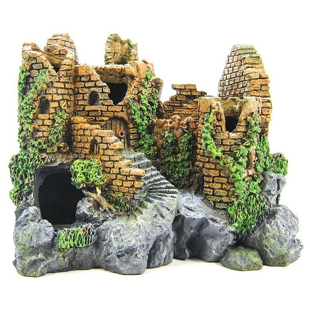 Blue Ribbon Forgotten Ruins Ornament - 7.5"L x 5.5"W x 7"H