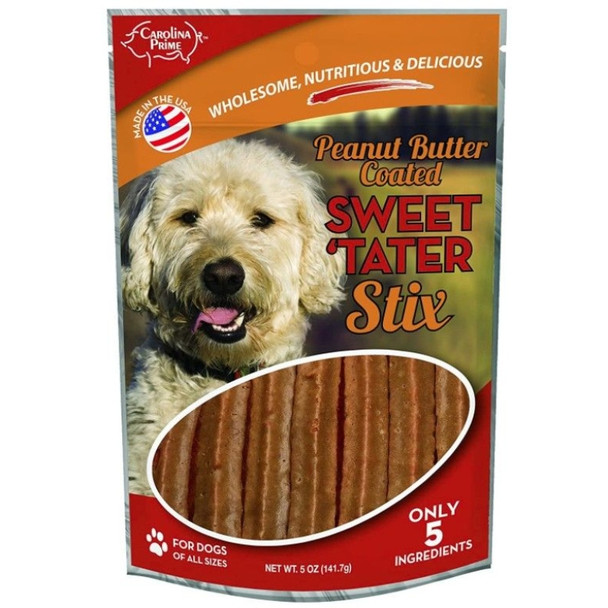 Carolina Prime Sweet Tater & Peanut Butter Stix Dog Treats - 5 oz