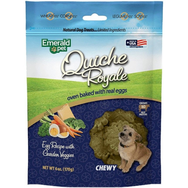 Emerald Pet Quiche Royal Garden Vegetable Treat for Dogs - 6 oz