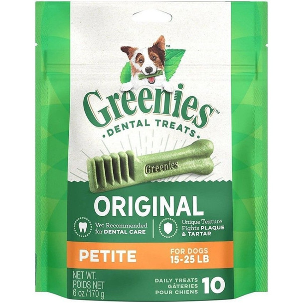 Greenies Petite Dental Dog Treats - 10 count