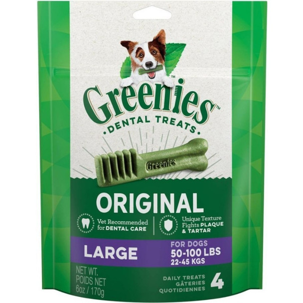 Greenies Large Dental Dog Treats - 4 count