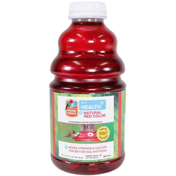 More Birds Health Plus Natural Red Hummingbird Nectar Concentrate  - 32 oz