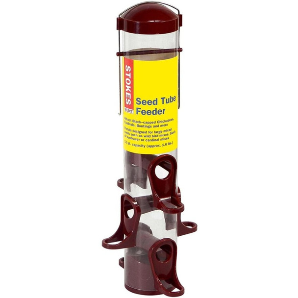 More Birds Seed Tube Songbird Feeder 15in. Tall - 1.7 lbs capacity