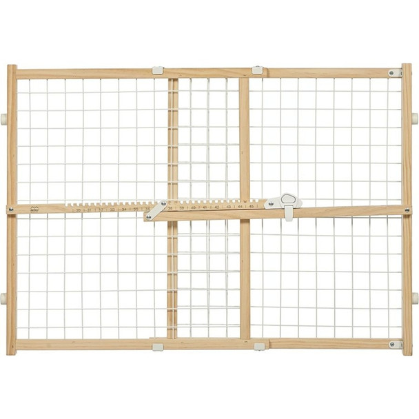 MidWest Wire Mesh Wood Presuure Mount Pet Safety Gate - 24" tall - 1 count