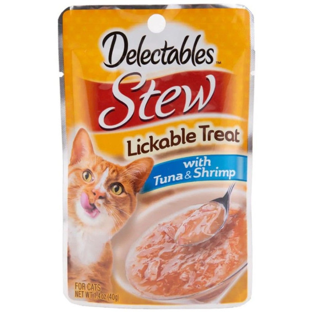 Hartz Delectables Stew Lickable Cat Treats - Tuna & Shrimp - 1.4 oz