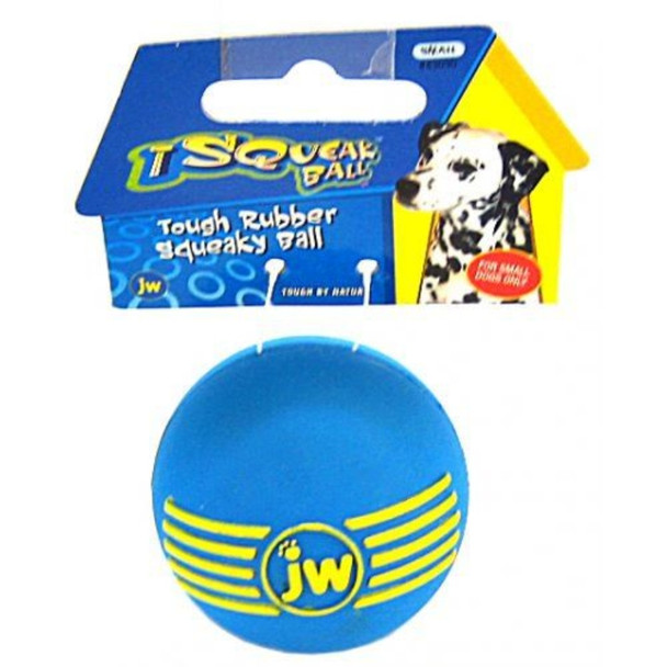 JW Pet iSqueak Ball - Rubber Dog Toy - Small - 2" Diameter