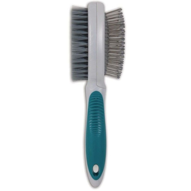 JW Pet Furbuster 2-In-1 Pin and Bristle Brush for Dogs - 1 count