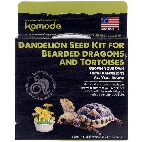 Komodo Dandelion Seed Kit for Bearded Dragons and Tortoises - 1 count