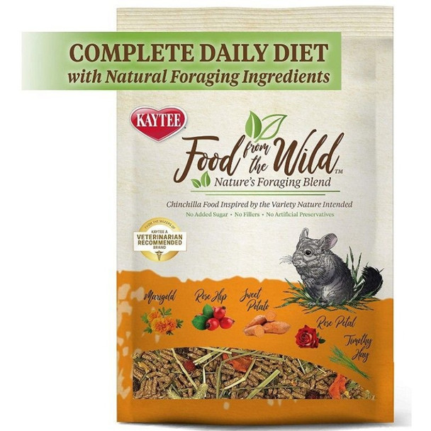 Kaytee Food From The Wild Chinchilla - 3 lb