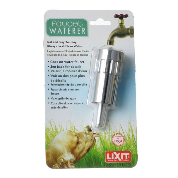 Lixit Faucet Dog Waterer - Faucet Dog Waterer