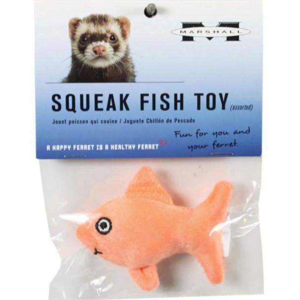 Marshall Squeak Fish Plush Toy for Ferrets - 1 count
