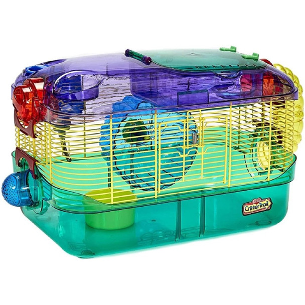 Kaytee CritterTrail One Level Habitat - Multi Colored - 16"L x 10.5"W x 11"H