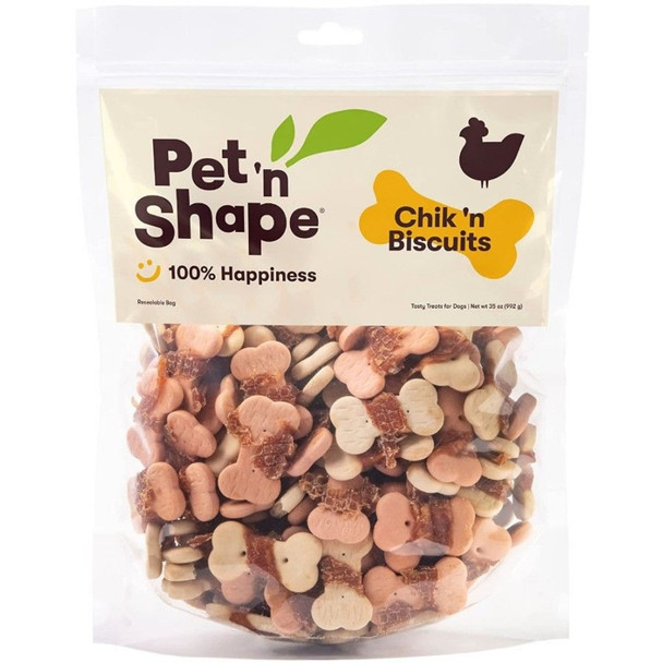 Pet 'n Shape Chik 'n Biscuits Dog Treats - 35 oz
