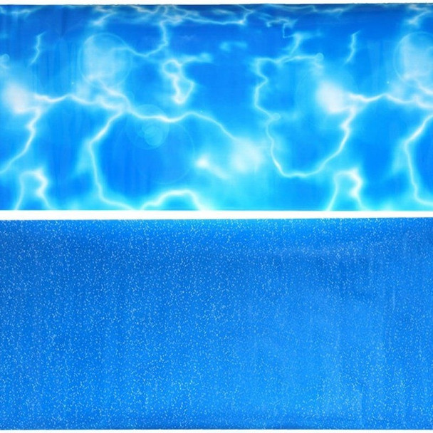 Penn Plax Double-Back Aquarium Background - Tropical Reflections / Blue Bubbles - 19" Tall x 48" Wide - (Fits up to 75 Gallons)
