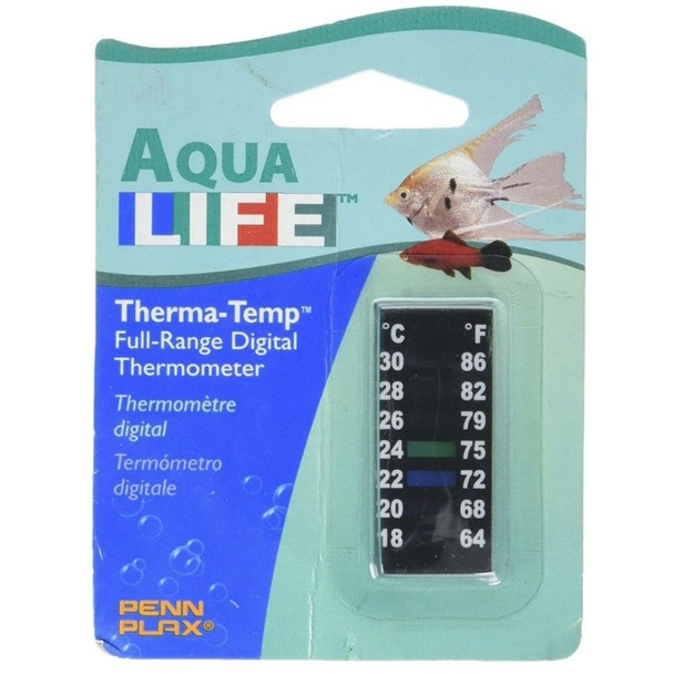 Penn Plax Digital Thermometer Small Strip 2" - 1 count