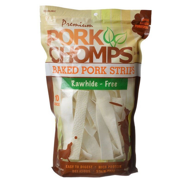 Premium Pork Chomps Baked Pork Strips - 10 oz