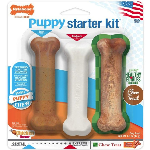 Nylabone Puppy Starter Kit - 3 Pack