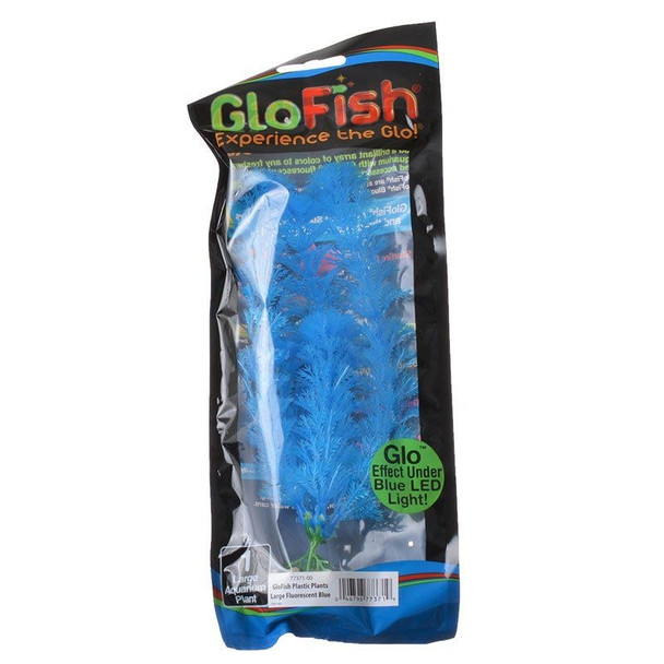 GloFish Blue Aquarium Plant - Large - (7"-8.5" High)