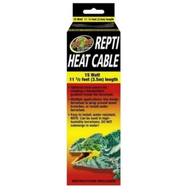 Zoo Med Repti Heat Cable - 15 watt (11.5'L)