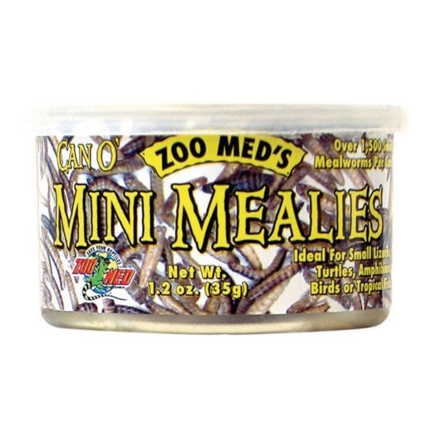 Zoo Med Can O Mini Mealies Pet Food - 1.2 oz