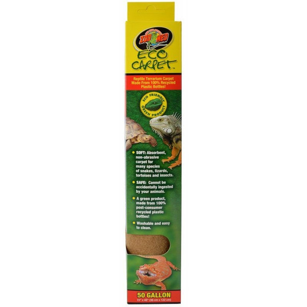 Zoo Med Eco Carpet Reptile Carpet - Tan - 50 Gallon (15" x 48")