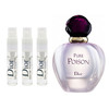 3 Pack Travel Size Sprays Christian Dior Pure Poison Eau De Toilette