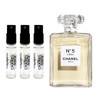 3 Pack Travel Size Sprays Chanel No. 5 L'Eau Eau De Toilette