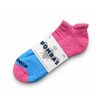 Bombas Ankle Socks TriBlock Blue White Pink