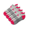 Bombas Ankle Socks Fuchsia Grey (4 Pairs)