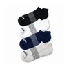Bombas Ankle Socks Solids 4-Pack Large (White/Grey/Blue/Black)