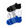 Bombas Ankle Socks Performance 3-Pack Medium (Blue/Black/White)