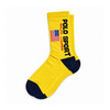 Ralph Lauren Polo Sport USA Flag Crew Socks 3-Pack One-Size (Yellow)
