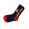 Ralph Lauren Polo Sport USA Flag Crew Socks 3-Pack One-Size (Blue) (1 Pair)