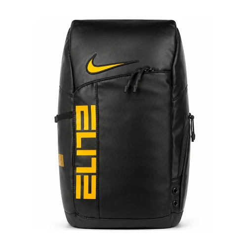 Nike Hoops Elite Backpack 32L – All Black / Gold Logo