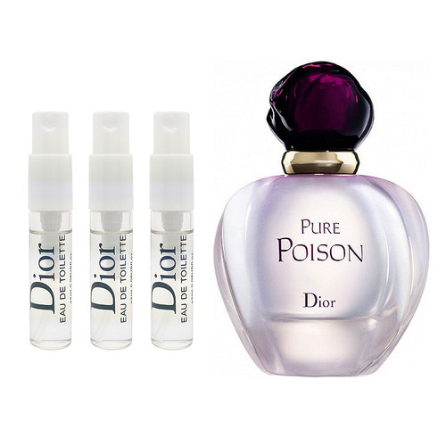 Christian Dior Pure Poison Eau De Toilette - 3 Pack of 2ml