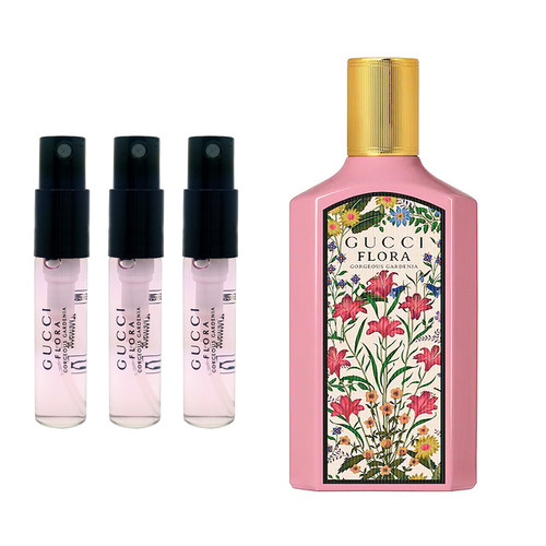 Gucci Flora Gorgeous Gardenia Eau De Toilette - 3 Pack of 2ml